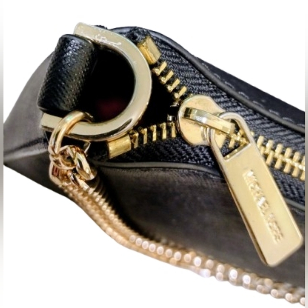 Michael Kors Jet Set Travel Medium Pouchette Crossbody Bag in Black - Picture 5 of 17